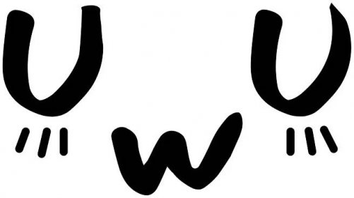 UwU Emoticon Copy and Paste 🆄🆆🆄 𝓤𝔀𝓤 (◡ ω ◡) - Symbol on Keyboard