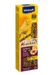 Vitakraft Bird Kräcker kanár Meruňka+Fík tyč 2ks z kategorie Chovatelské potřeby pro ptáky a papoušky > Pamlsky pro papoušky
