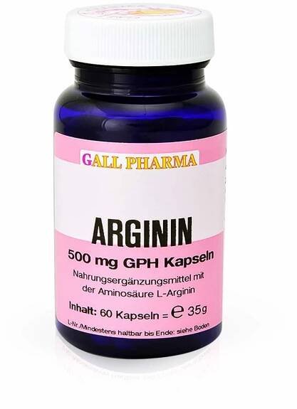 Arginin 500 mg Gph 60 Kapseln