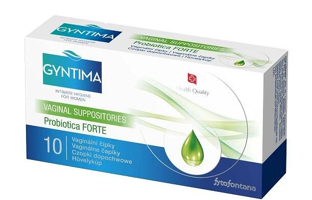 Gyntima Probio Forte vaginální čípky 10 ks
