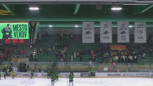 Během zápasu hokejové extraligy se na Slovensku rozpoutala bitka.