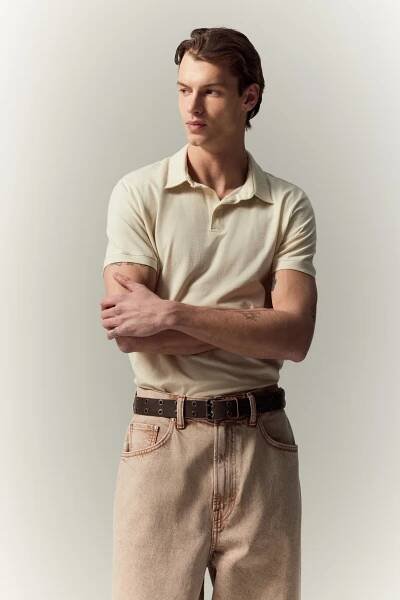 Tričko s límečkem Slim Fit