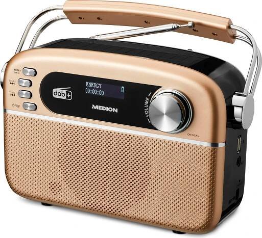 MEDION LIFE E66809, Cestovní, Analogový a digitální, DAB+, FM, PLL, UKW, 2,5 W, 10 m
