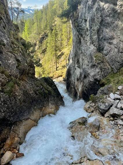 Klettersteig in der Silberkarklamm - Pfeffermühle