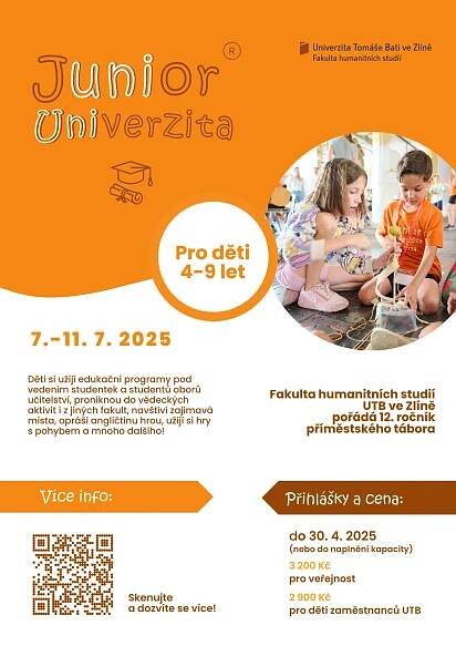 Junior Univerzita 2025: Inspirace zlínskými osobnostmi | UTB