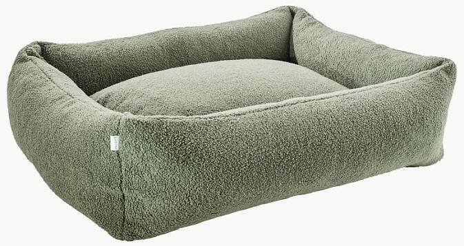 Pelíšek pro psa z bouclé Teddy, v různých velikostech, Zelená