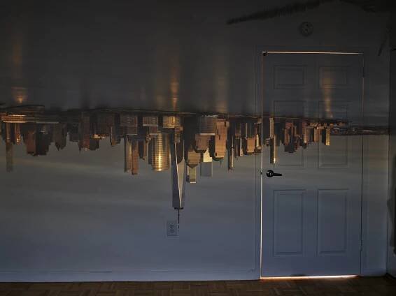 Camera Obscura: View of Lower Manhattan, Sunset, 2022