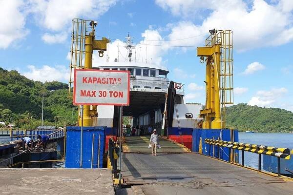 Ferry in Indonesia Lombok