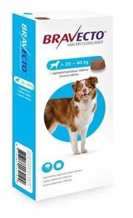 Bravecto Dog L 1000 mg - žuvacie tablety