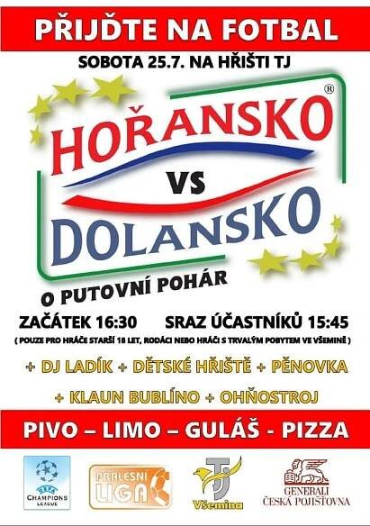 Hořansko : Dolansko 6:1. Obecní mač ve Všemině ozdobila pěnová show i ohňostroj - Horní Podřevnicko
