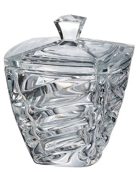 Crystalite Bohemia dóza Facet 18 cm