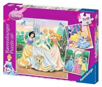 Ravensburger Puzzle Disney princezny: Sny 3x49 dílků