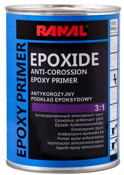 Epoxidový antikorozní plnič 3:1, sada - 0,75L + 0,25L tužidlo