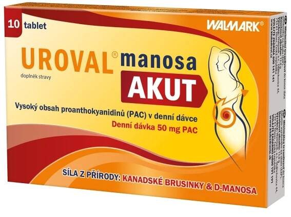 Uroval Manosa AKUT 10 tablet od 249 Kč - NajduZboží.cz