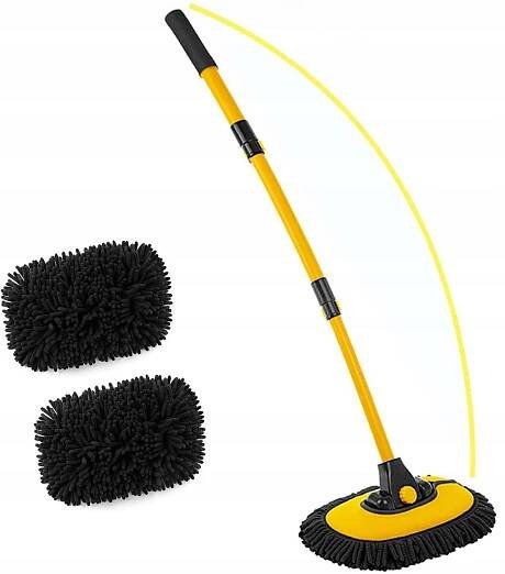 TELESKOPICKÝ KARTÁČ NA MYTÍ AUTA, RUČNÍ MOP, MIKROVLÁKNO Výrobce žádná značka