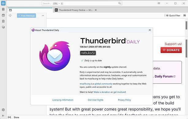 Thunderbird Daily