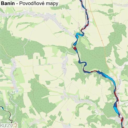 Banín - mapy | Kurzy.cz