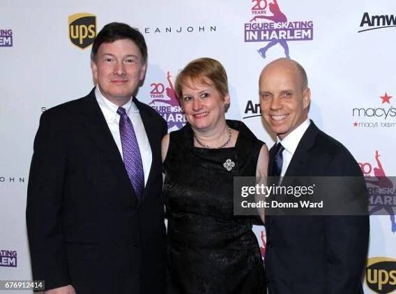 Samuel Auxier, Lynn Auxier and Scott Hamilton attend the Figure Skating in Harlem 20th Anniversary Champions in Life Gala at 583 Park Avenue on May...