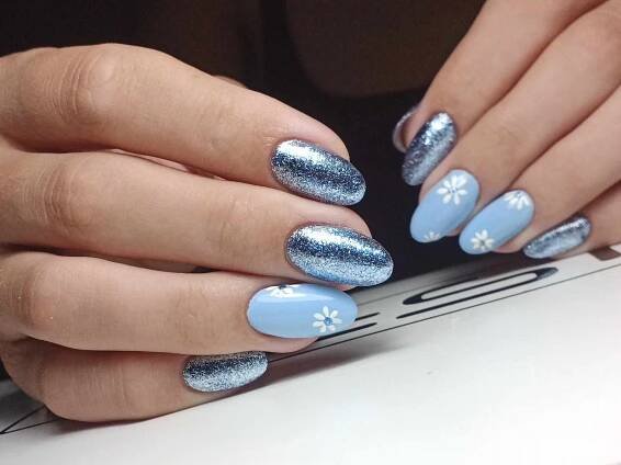 BLUE DUST - UV/LED Barevný Gel - Lesia-Nails