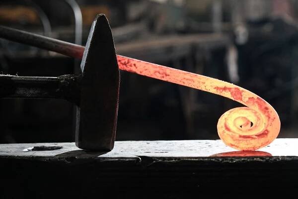 Forge,,Blacksmith's,Work,,Hot,Metal