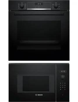 Set domácích spotřebičů Bosch HBG537EB3 + Mikrovlnná trouba Bosch BFL524MB0