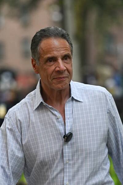 Former NY Gov. Andrew Cuomo visits the Bronx River House on July 26, 2025.