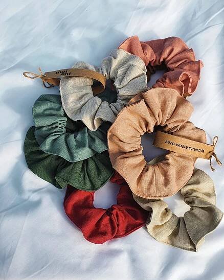 Zero waste scrunchie