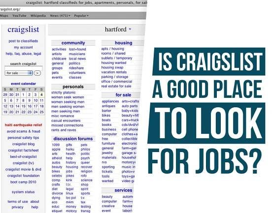 Is Craigslist A Good Place To Look For Jobs? - City Personnel