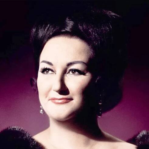 Vorlage für Vektorisierung von Montserrat Caballe