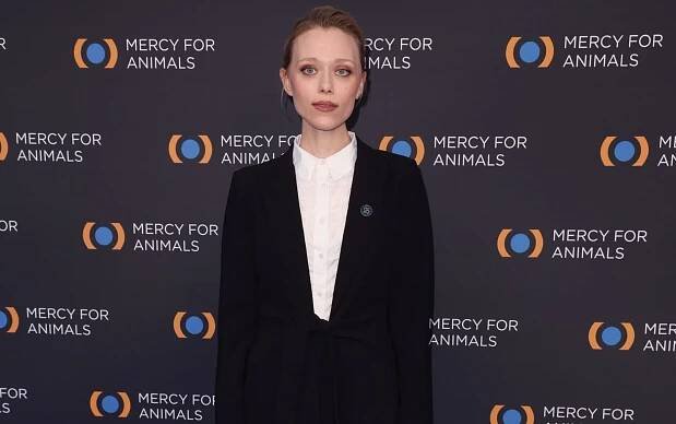 Ivanna Sakhno at The Mercy for Animals 25th Annual Gala Celebration in April 2024