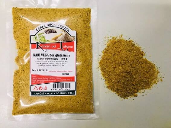 Kari vega bez glutamanu 100g - Koření do Lubana