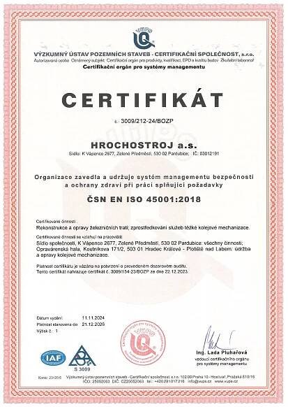 ČSN EN ISO 45001:2018