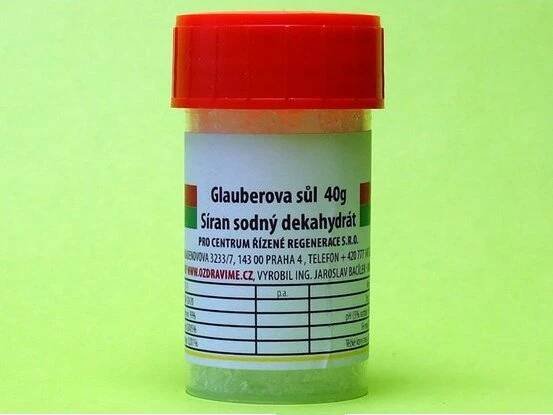 Glauberova sůl 40 g - Síran sodný dekahydrát