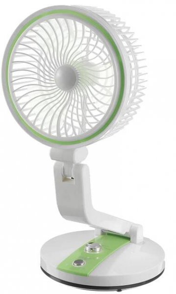 Verk Bezdrátový skládací ventilátor s LED lampičkou růžovobílá - 15765_R - Priceorcan.cz