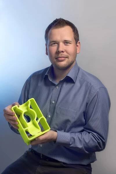 Fotka: Zakladatel be3D David Miklas...