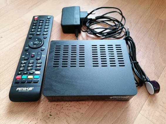 Satelitní přijímač Amiko Impulse Sat Full HD 1080 USB DVB-S2 TOP STAV - TV, audio, video