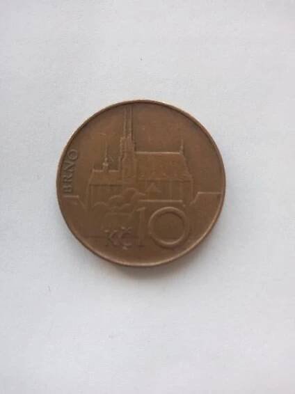 Prodám minci 10 Kč z roku 1993, vzácná