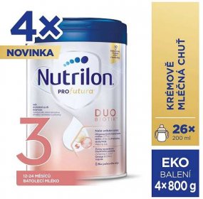 4x NUTRILON Profutura DUOBIOTIK 3 batolecí mléko 800 g 12+