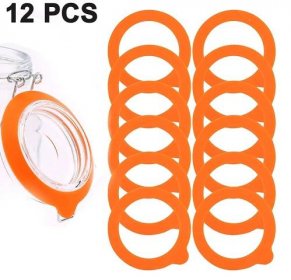 Silicone Replacement Gasket, Airtight Rubber Seals Rings for Mason Jar ...