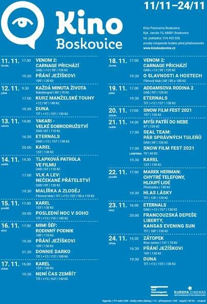 Archiv filmového programu | Kultura Boskovice