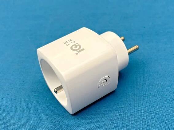 iQtech SmartLife WS024, chytrý Wi-Fi zásuvkový adaptér s ochranným kolíkem, 16 A, měření spotřeby