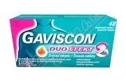 Lék při potížích s trávením RECKITT Gaviscon Duo Efekt 250mg-106.5-187.5mg tbl.48