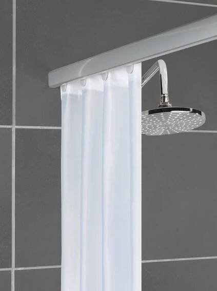 Wenko Teleskopická kolejnička na sprchový závěs Era chrom, 125 x 210 cm nakoupit u OBI