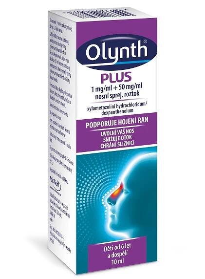 OLYNTH® PLUS 1 mg/ml + 50 mg/ml nosní sprej, roztok 10 ml