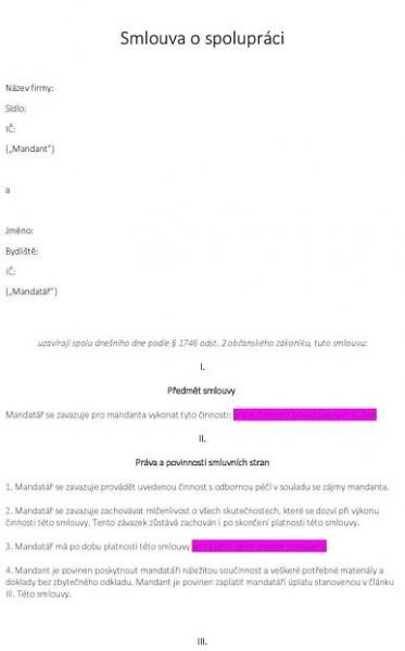 Jednoduché pracovní smlouvy 2023: VZORY ke stažení zdarma / Word + PDF