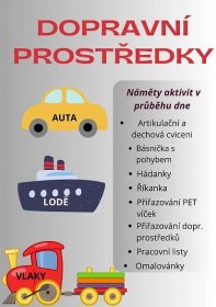 Dopravní prostředky - Český jazyk | UčiteléUčitelům.cz