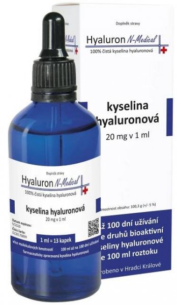 N-Medical Hyaluron 100% kyselina hyaluronová 100 ml
