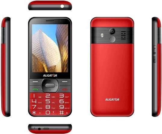 ALIGATOR A900 GPS Senior červený