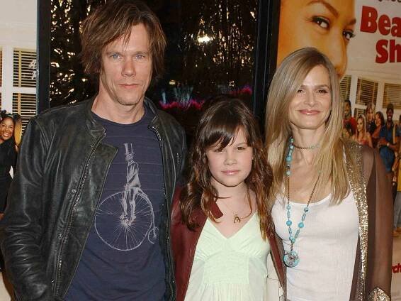 Kevin Bacon, daughter Sosie and wife Kyra Sedgwick "Beauty Shop" World Premiere on March 24, 2005