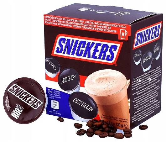 Dolce Gusto Horká Čokoláda Snickers 8 ks v kapslích na pití Kapsle